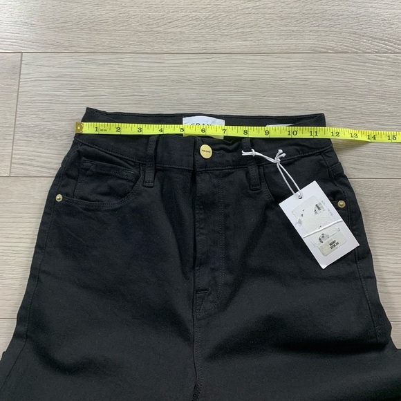 FRAME Ali High Rise Cigarette Stirrup Jeans in Black - Picture 13 of 16